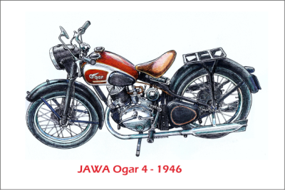 MGM 07 Magnetka hliníková - motocykl Jawa Ogar 4